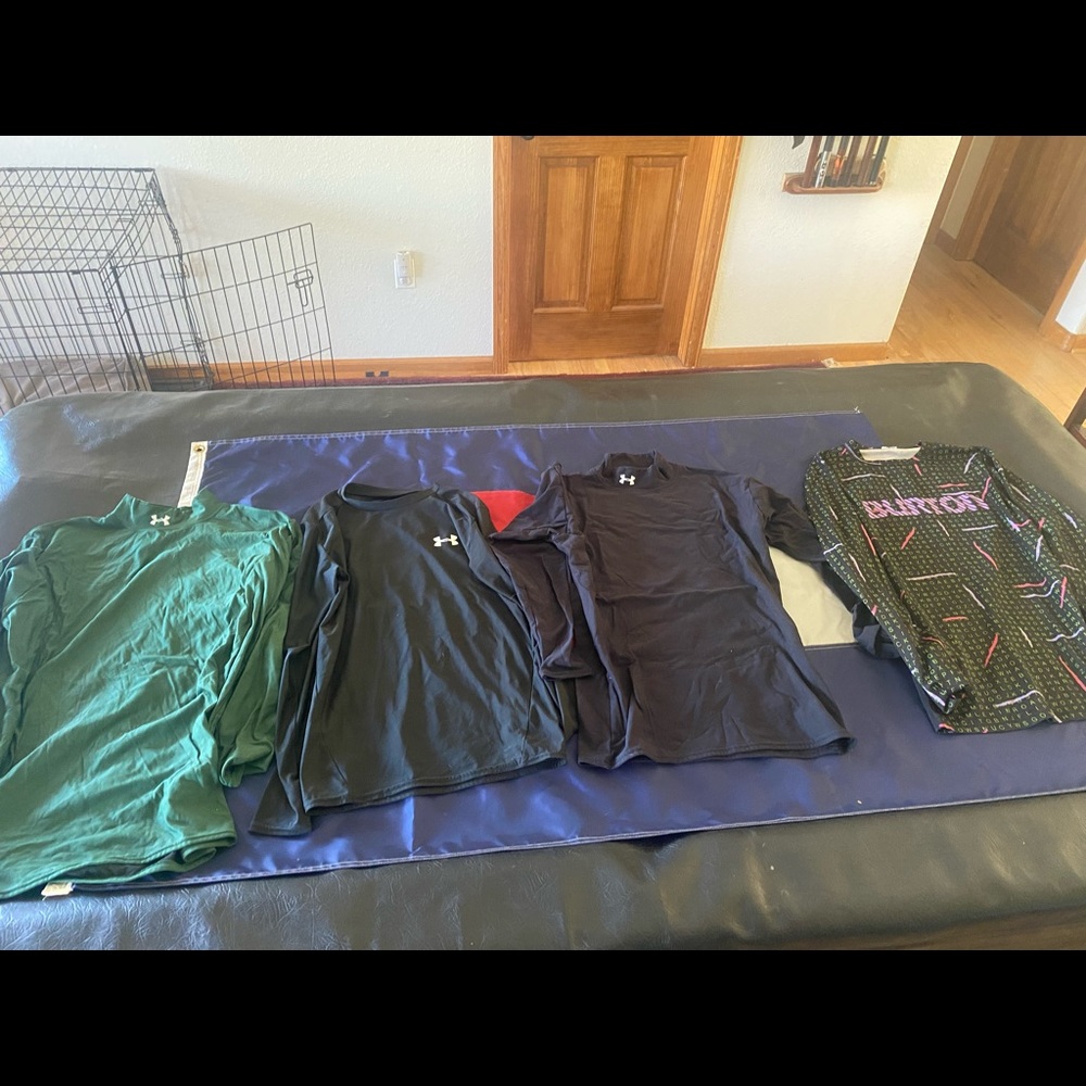 Under armour and burton base layer bundle